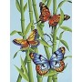 DIM91258 BUTTERFLIES AND BAMBOO, 9x12