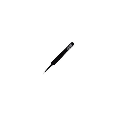 EXE30421 STRAIGHT POINT TWEEZERS,black, 4.5"