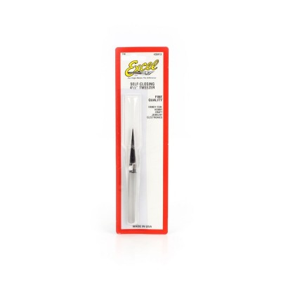 EXE30413 POINTED SELF CLOSING TWEEZERS 4.5"