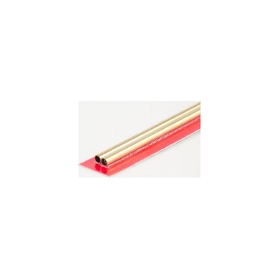 KSE9824 RND BRASS TUBE 6mm ODx.45mm wall, 2pk *3