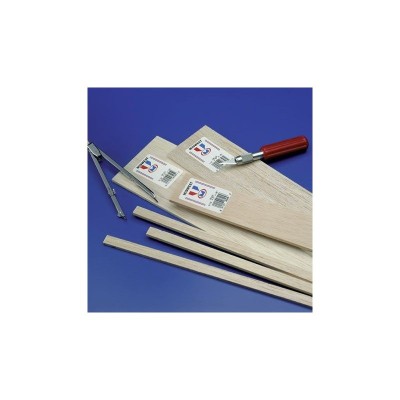 MID6069 BALSA STRIPS 1/4x1/2x36 *6