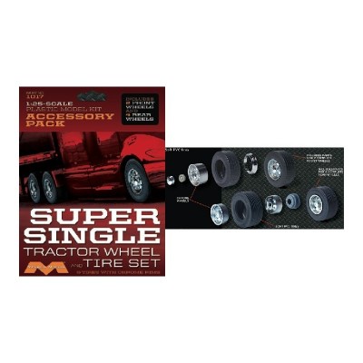 MOB1017 TRACTOR TIRES SUPER SINGLES 1/25