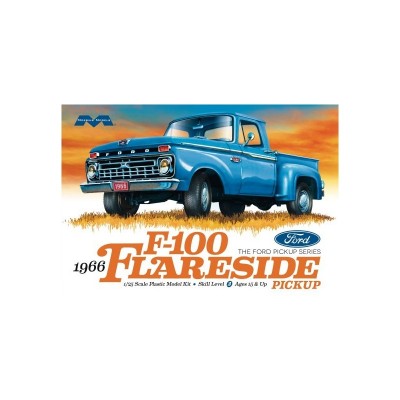 MOB1232 66 FORD F-100 FLARESIDE PICKUP 1/25