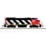 ATL10004401 HO GP40-2W LOCO-SILVER-sound ready-C.N.-(zebra)9638-B