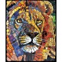 SUN70720 STAINED GLASS LION, 1000, 20