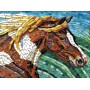 SUN70701 STAINED GLASS HORSE, 1000, 20