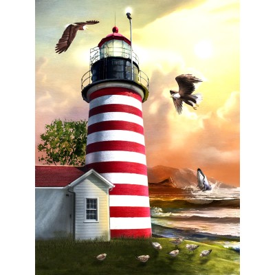 SUN28542 WEST QUODDY LIGHTHOUSE, 1000, 24