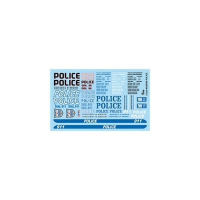 GOF11024 POLICE DECAL SHEET