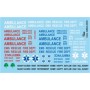 GOF11026 AMBULANCE & EMERGENCY VEH.DECAL SHEET *