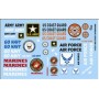 GOF11031 ARMED SERVICES DECAL SHEET