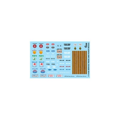 GOF11038 SERVICE TRUCKS & PICKUPS 2 decal sheet