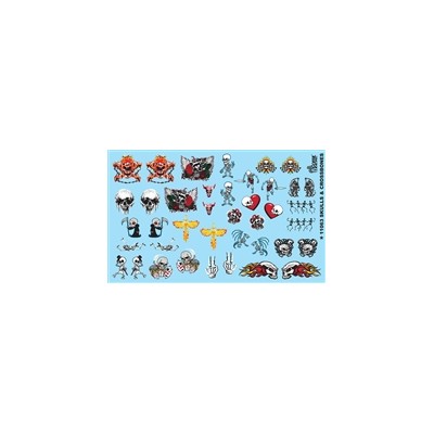 GOF11063 SKULLS AND CROSSBONES DECAL SHEET