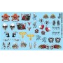 GOF11063 SKULLS AND CROSSBONES DECAL SHEET