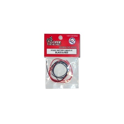 GOF16201 BATTERY CABLES--black/red