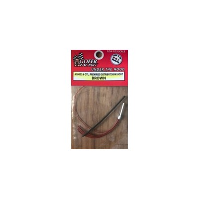 GOF18002 PREWIRED DISTRIBUTOR BROWN PLUG WIRE w boot