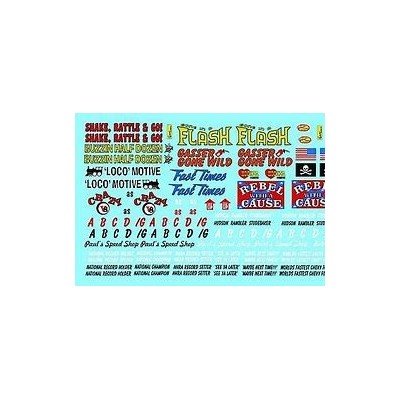 GOF11019 GASSERS RACING DECAL SHEET *