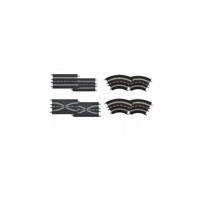 CAR20026953 Extension set (2 straights, 2 lane change sections, 4 curves 1/60°)