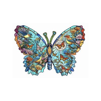 SUN97095 BIRDS, FLOWERS AND BUTERFLIES, shape, 25