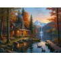 SUN28108 CABIN BY CRYSTAL LAKE, 1000, 25