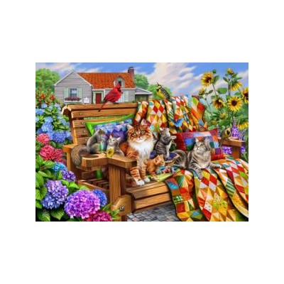 SUN70808 CATS AND QUILTS, 1000, 25