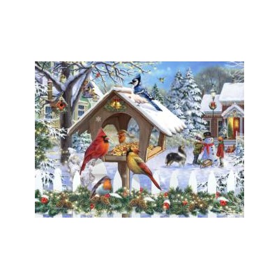 SUN61935 CHRISTMAS BIRDS, 1000, 24