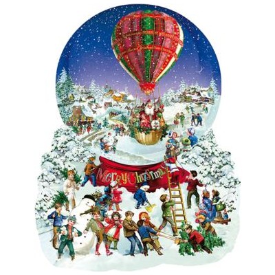 SUN96087 OLD FASHIONED SNOW GLOBE, shape, 19x