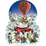 SUN96087 OLD FASHIONED SNOW GLOBE, shape, 19x