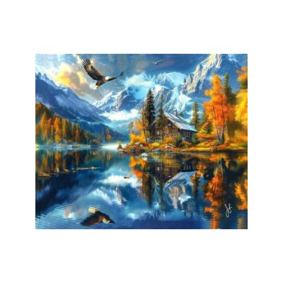 SUN77070 PEACE ON THE LAKE, 1000, 25