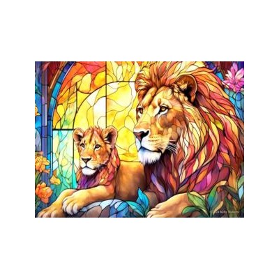 SUN73312 SG ZOO -LION FAMILY, 1000, 25