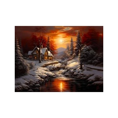 SUN77092 SERENITY IN THE WOODS, 1000, 25