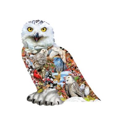 SUN96076 SNOWY OWL, shape, 19