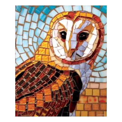 SUN70703 STAINED GLASS OWL, 1000 22