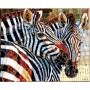 SUN70725 STANIED GLASS ZEBRAS, 1000, 23
