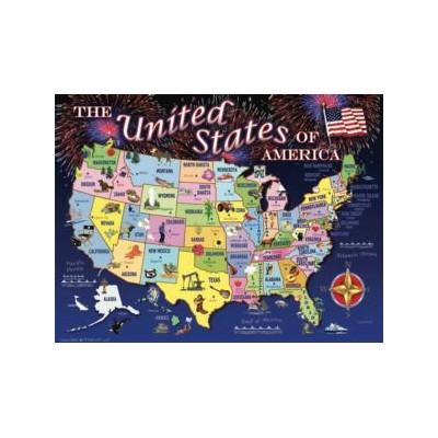 SUN37266 UNITED STATES MAP, 1000 22