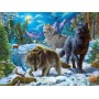 SUN42943 WOLVES ON A SNOWY NIGHT, 1000, 24