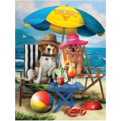 SUN28884 BEACH DOGS, 300, 19