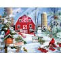 SUN35025 A SNOWY DAY ON THE FARM, 1000, 19x