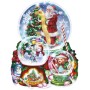 SUN96063 3 SNOW GLOBES, shape, 19x