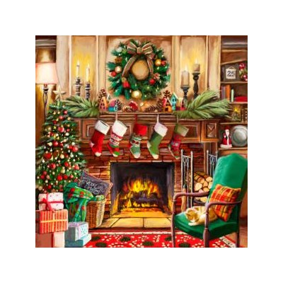 SUN19143 RESTING BY THE FIREPLACE, 500, 24