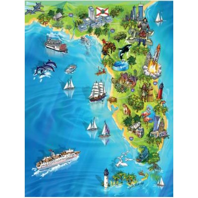 SUN20521 FLORIDA MAP, 500, 22