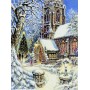 SUN44131 CHURCH IN THE SNOW, 1000, 19X