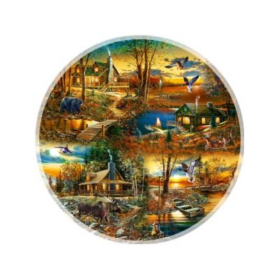 SUN58662 CABINS IN THE WOODS, 1000, 15