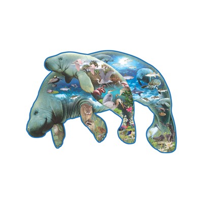 SUN90265 MANATEES (shaped)