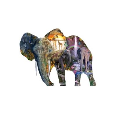 SUN95015 ELEPHANT WATERFALL, shaped, 20