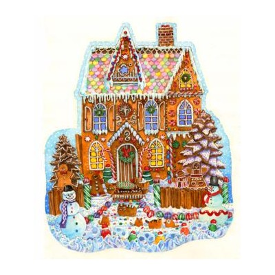 SUN97179 GINGERBREAD HOUSE, shape, 17x