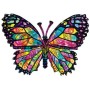 SUN97260 STAINED GLASS BUTTERFLY, shape, 17