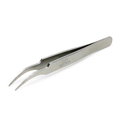TAM74108 HG ANGLED TWEEZERS, round tip