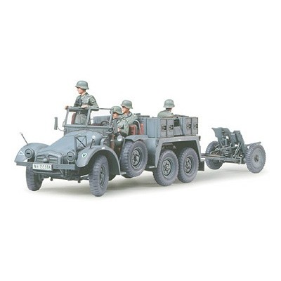 TAM35259 KRUPP PROT.1T(6X4)TOW TR.W/3.7CMPAK 1/35
