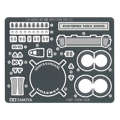 TAM12609 RAYBRIG NSX PHOTO ETCH, 1/24 *