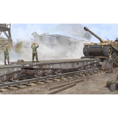 TRU00221 WWII GERM.ARMY T/SSYMS 80 FLATCAR 1/35